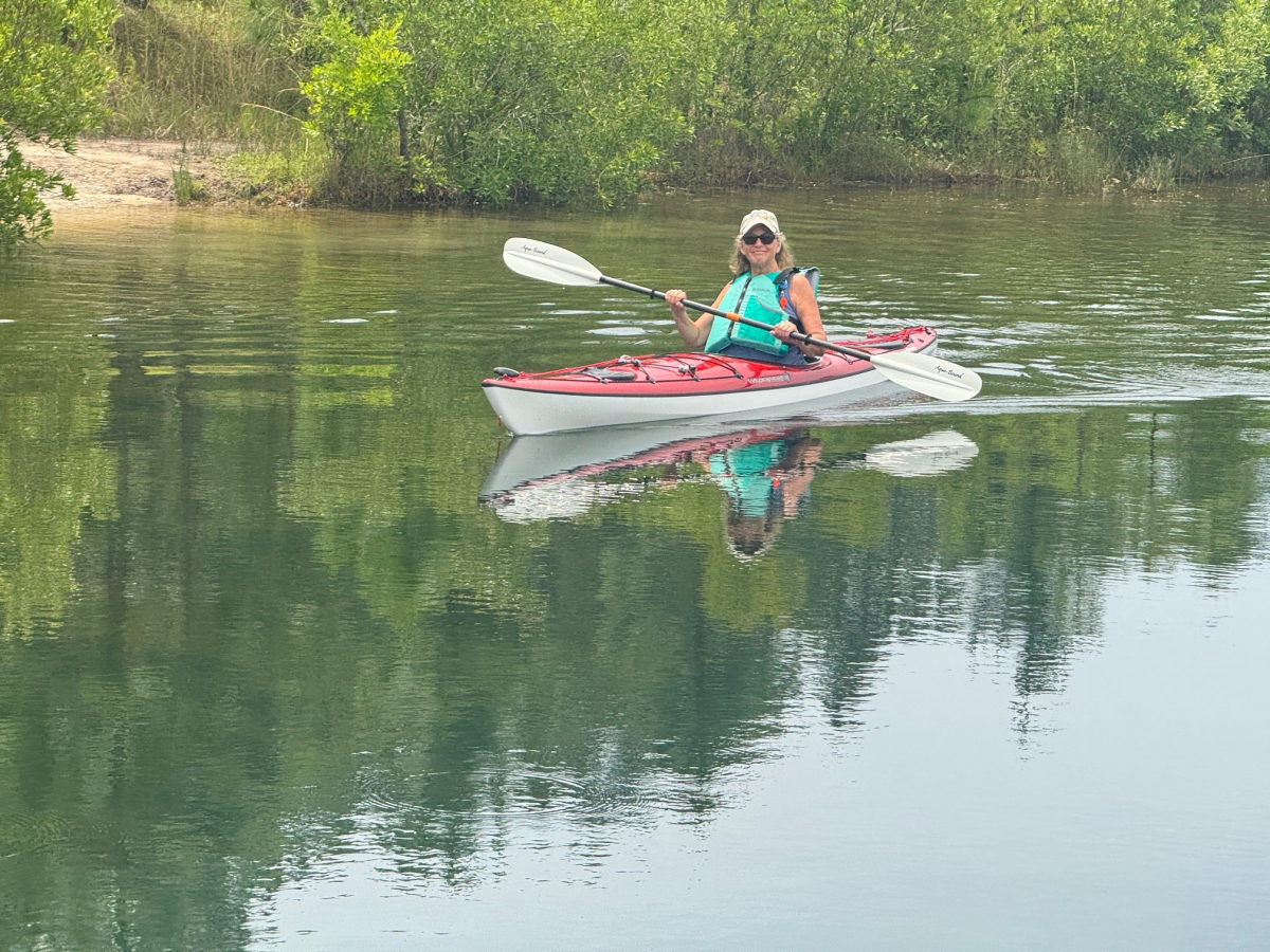 Janet’s First Paddle in Her Tsunami Kayak